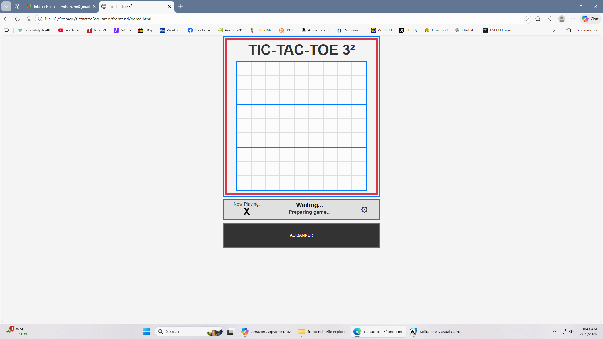 Tic‑Tac‑Toe 3² Screenshot 2