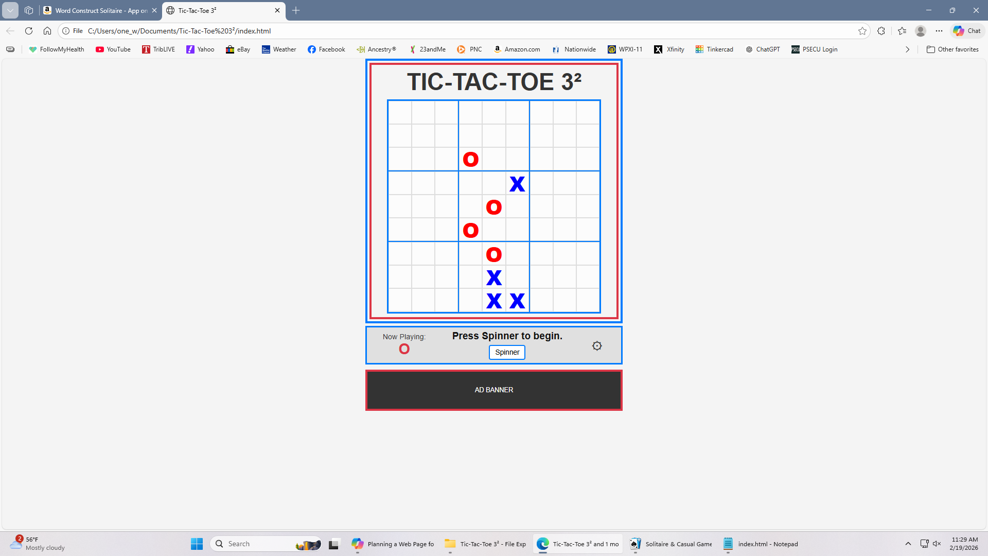 Tic‑Tac‑Toe 3² Screenshot 3