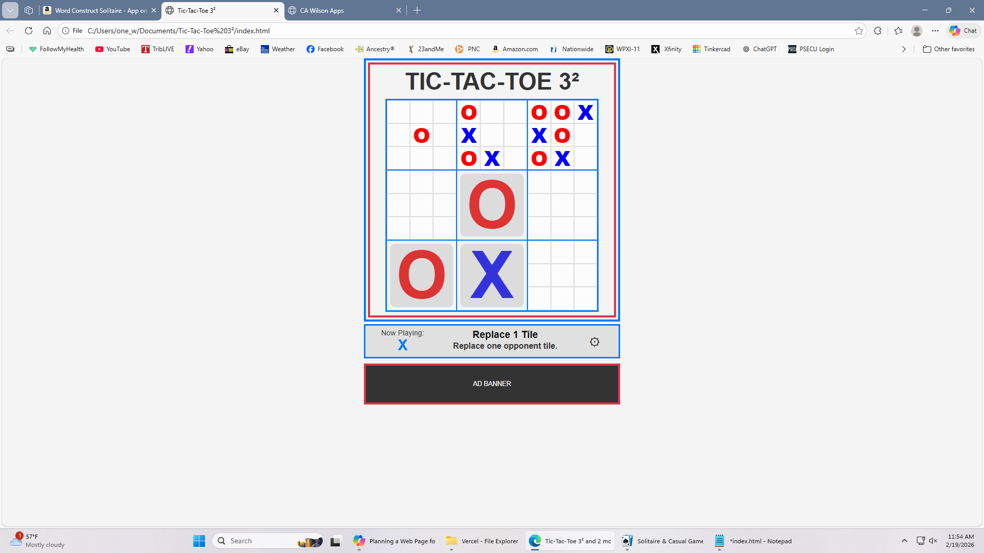 Tic‑Tac‑Toe 3² Screenshot 3